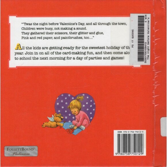 The Night Before Valentine's Day by Natasha Wing Hardcover Children Literature - Picture 2 of 2